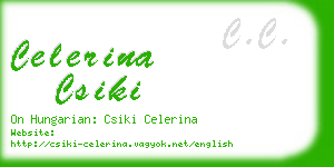 celerina csiki business card